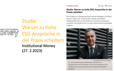 Studie: Warum zu hohe ESG-Ansprüche in der Praxis scheitern