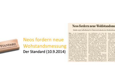 Neos fordern neue Wohlstandsmessung