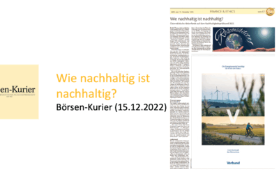 Wie nachhaltig ist nachhaltig?