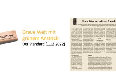Graue Welt mit grünem Anstrich