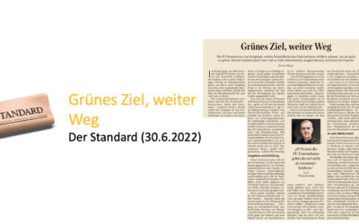 Grünes Ziel, weiter Weg