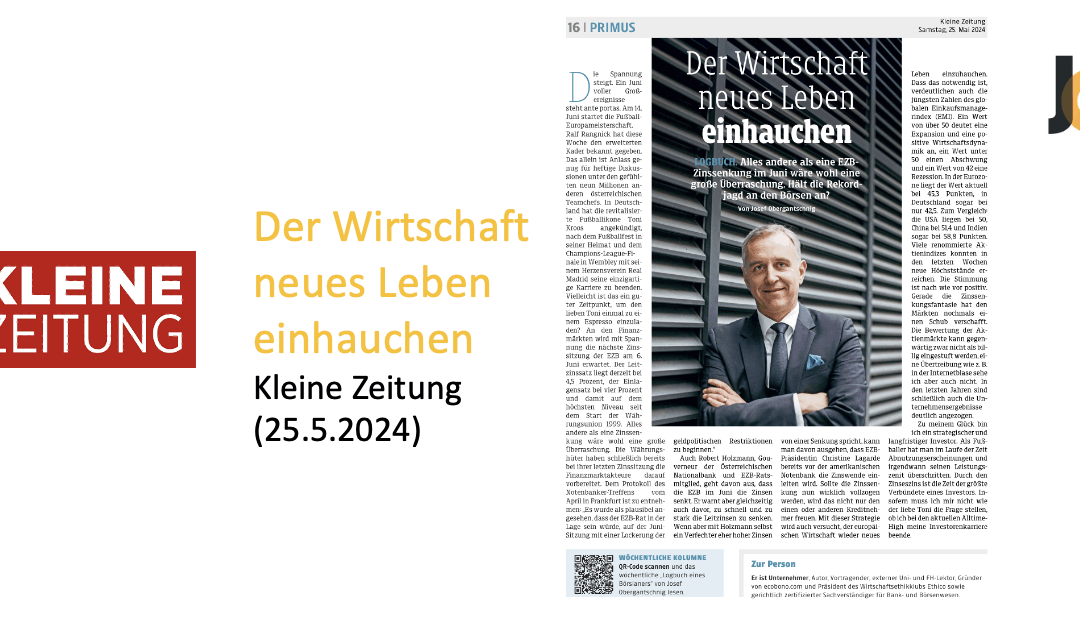 Der Wirtschaft neues Leben einhauchen