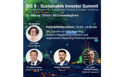 Sustainable Investor Summit (SIS8) – Zürich