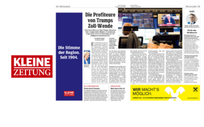 Kleine Zeitung: Die Profiteure von Trump Zoll-Wende