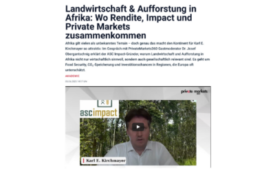 Im Gespräch mit Karl Kirchmayer: Impact Investing goes to Africa!