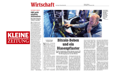 Bitcoin-Beben und ein Blasenpfalster