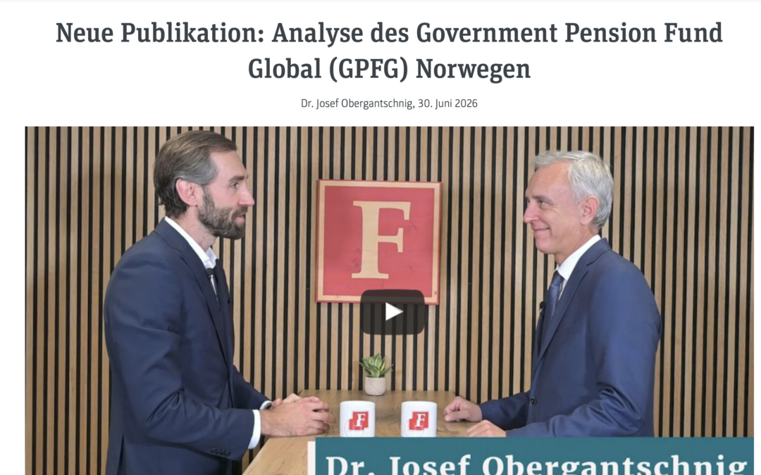 FH JOANNEUM | Neue Publikation: Analyse des Government Pension Fund Global (GPFG) Norwegen